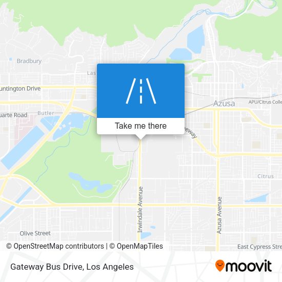 Gateway Bus Drive map