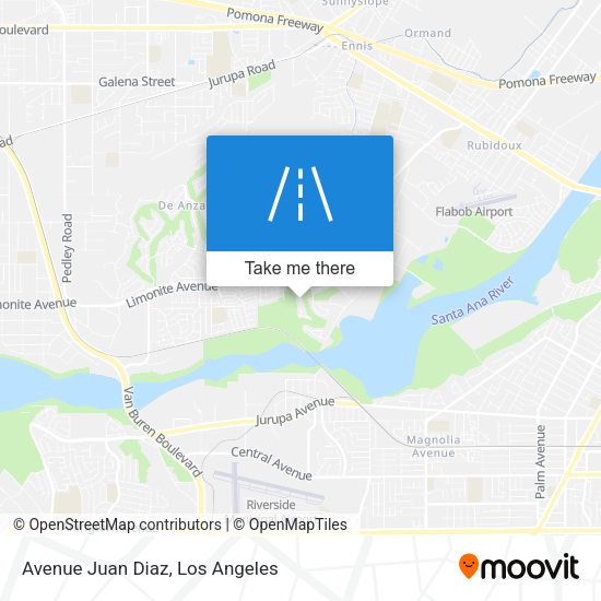 Avenue Juan Diaz map