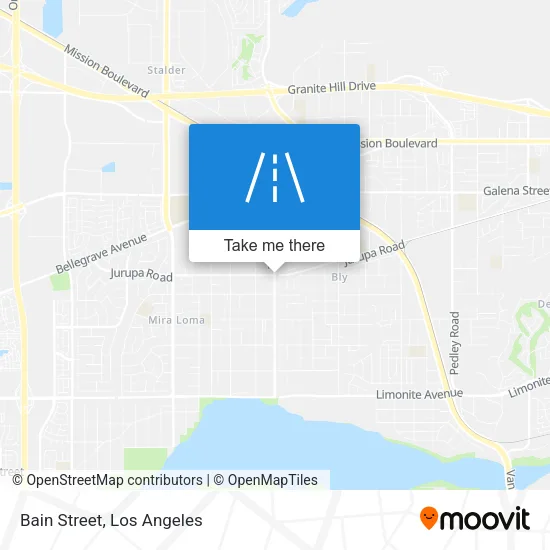 Bain Street map