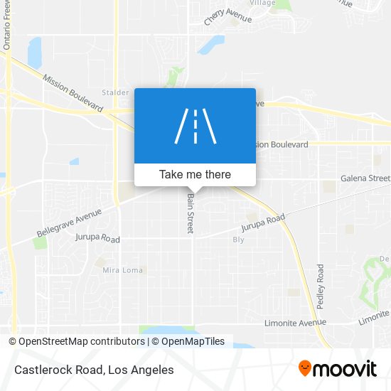 Castlerock Road map