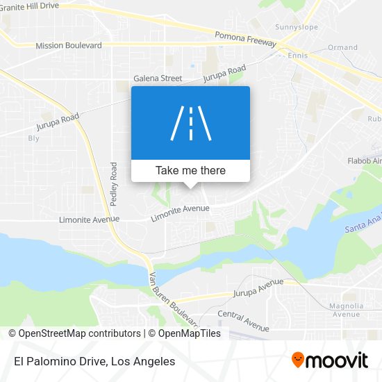 Mapa de El Palomino Drive