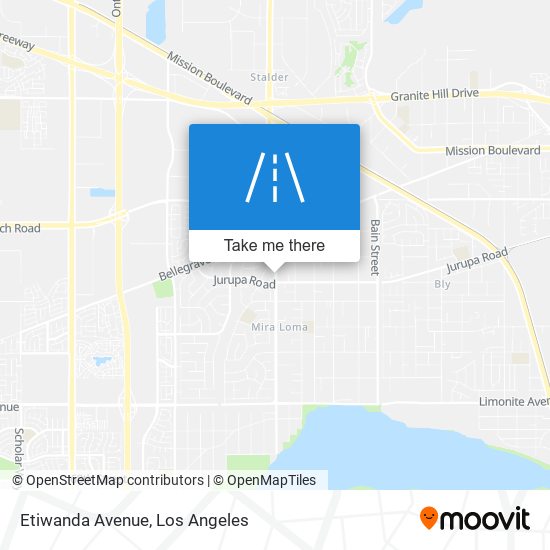 Mapa de Etiwanda Avenue