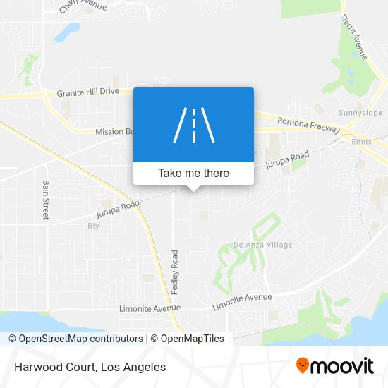 Mapa de Harwood Court