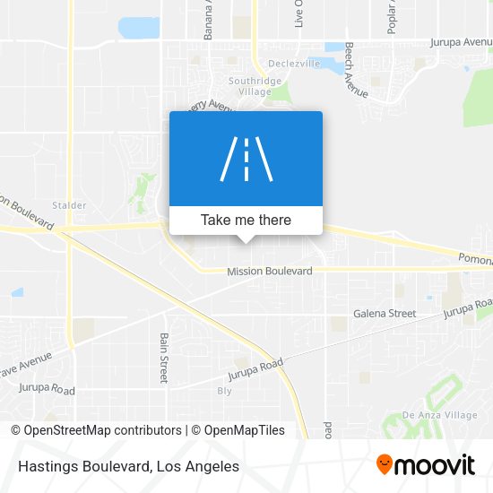 Hastings Boulevard map