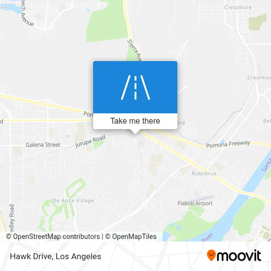 Hawk Drive map