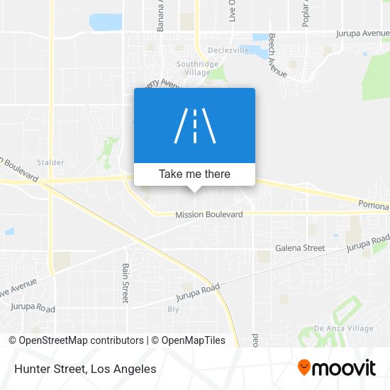 Mapa de Hunter Street