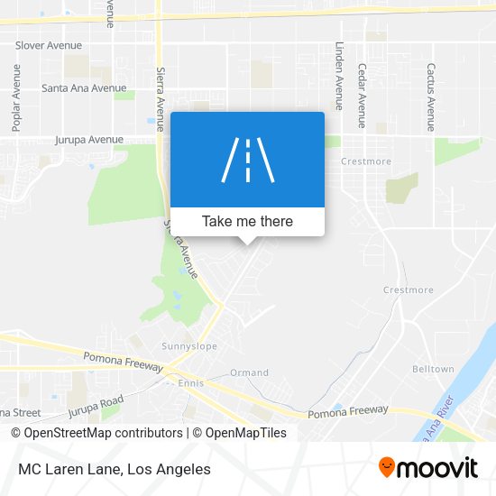 Mapa de MC Laren Lane