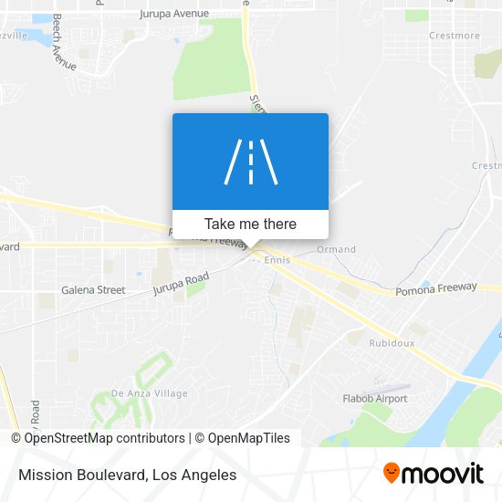 Mission Boulevard map