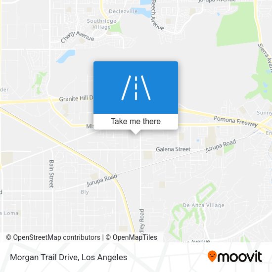 Morgan Trail Drive map