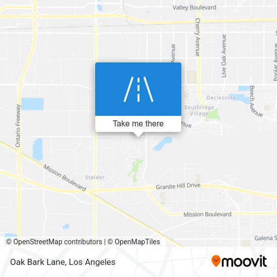 Mapa de Oak Bark Lane