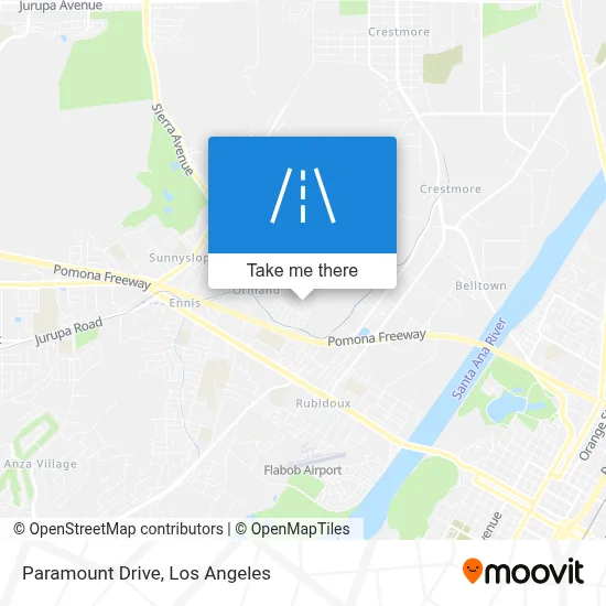 Paramount Drive map