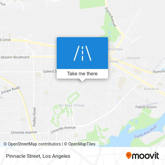Mapa de Pinnacle Street