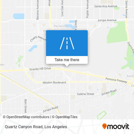 Quartz Canyon Road map