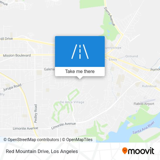 Mapa de Red Mountain Drive