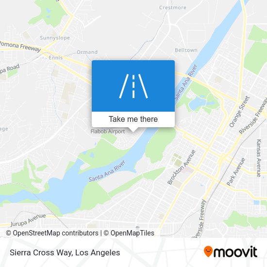 Sierra Cross Way map