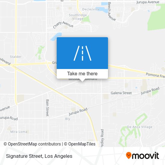 Mapa de Signature Street