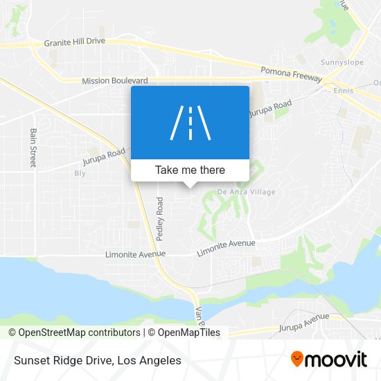 Mapa de Sunset Ridge Drive