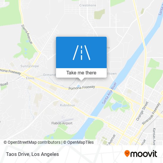 Taos Drive map