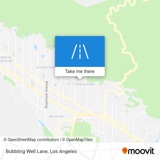 Bubbling Well Lane map