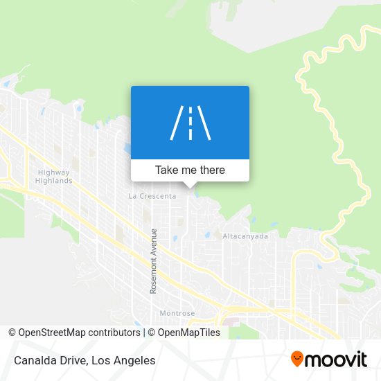 Mapa de Canalda Drive