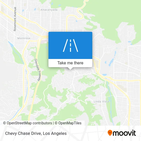 Chevy Chase Drive map