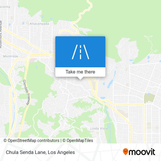 Chula Senda Lane map