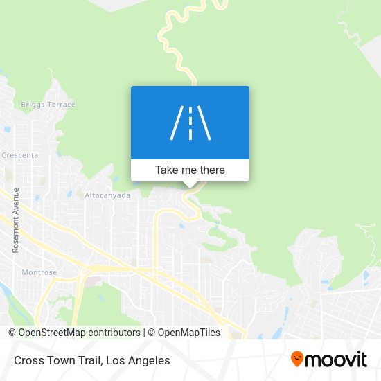 Cross Town Trail map