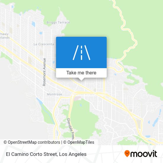 El Camino Corto Street map