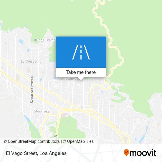 Mapa de El Vago Street