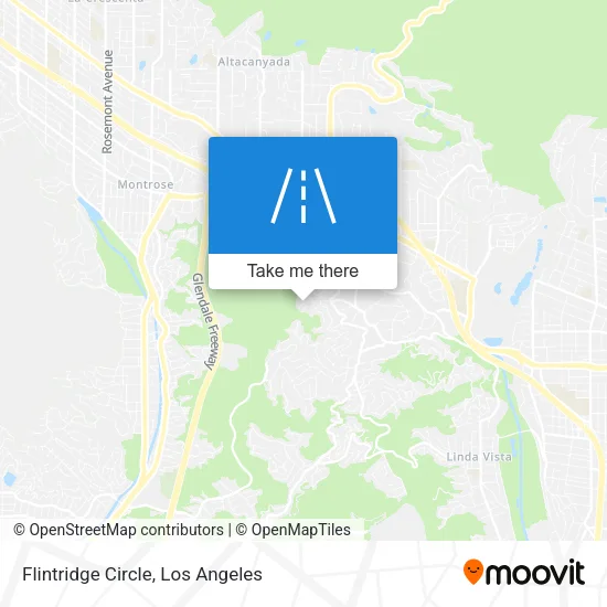 Flintridge Circle map