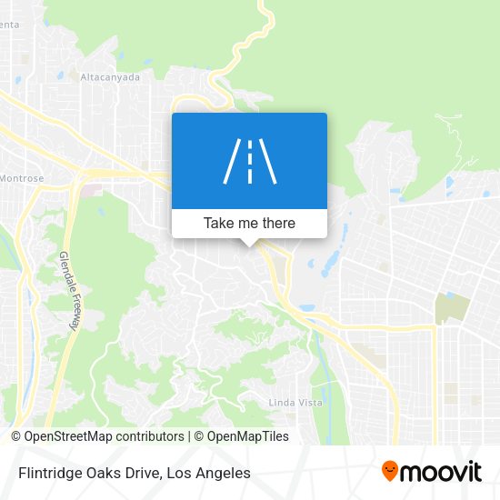 Mapa de Flintridge Oaks Drive