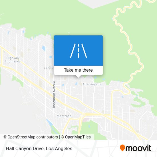 Hall Canyon Drive map