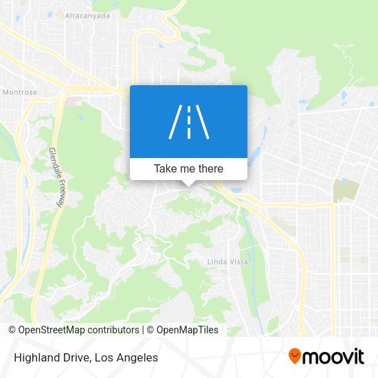 Mapa de Highland Drive