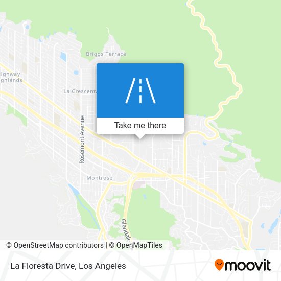 La Floresta Drive map