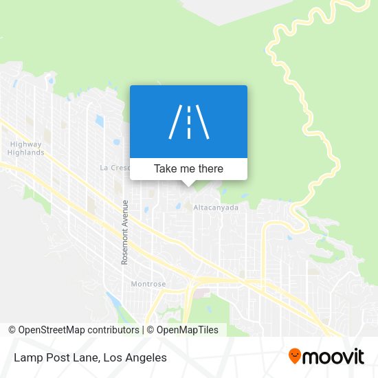 Mapa de Lamp Post Lane