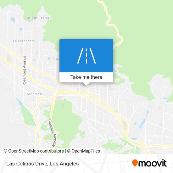 Las Colinas Drive map