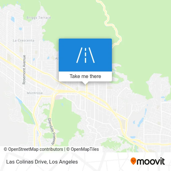 Las Colinas Drive map