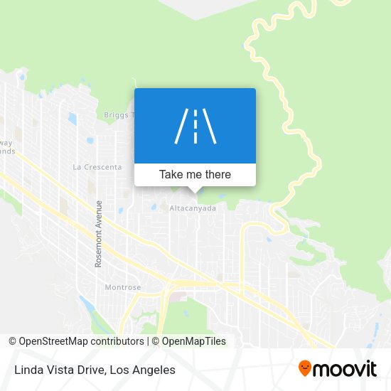 Linda Vista Drive map