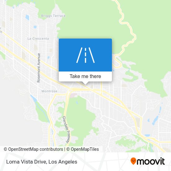 Loma Vista Drive map