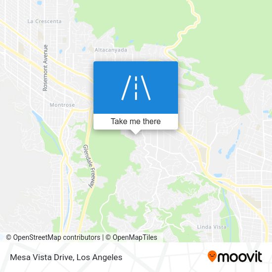 Mesa Vista Drive map