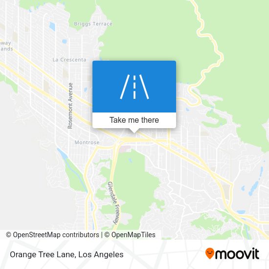 Orange Tree Lane map