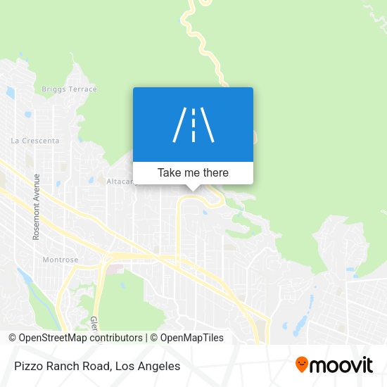 Pizzo Ranch Road map