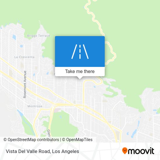 Vista Del Valle Road map