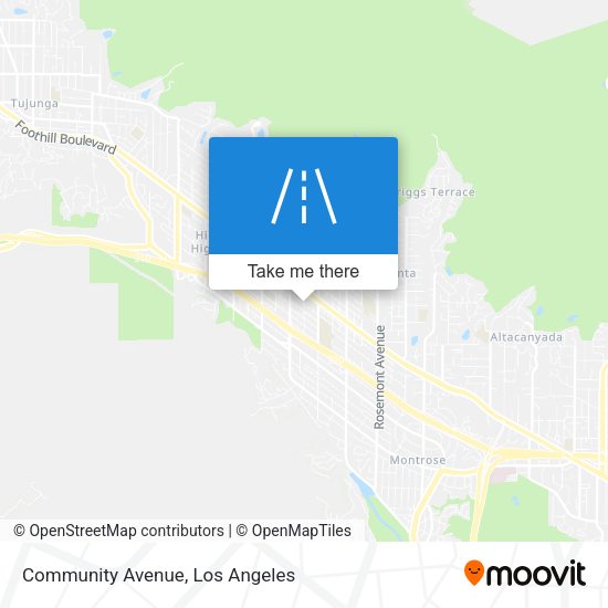 Community Avenue map