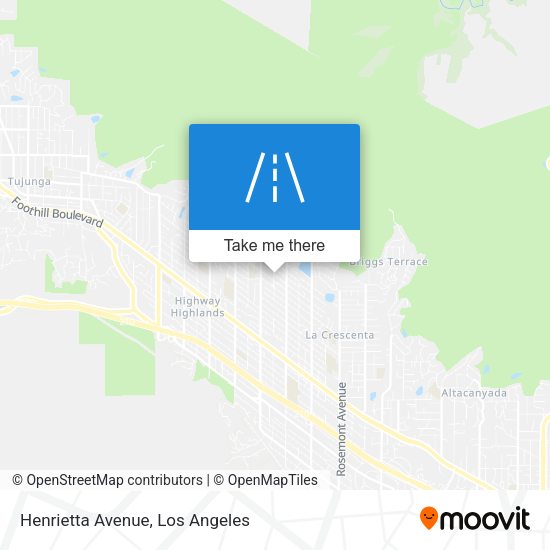 Henrietta Avenue map