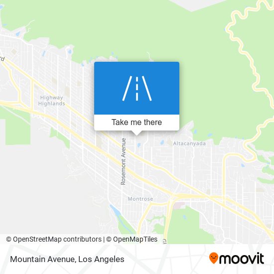 Mapa de Mountain Avenue