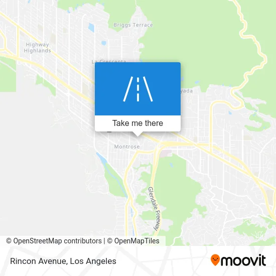 Rincon Avenue map