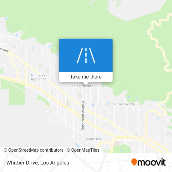 Mapa de Whittier Drive