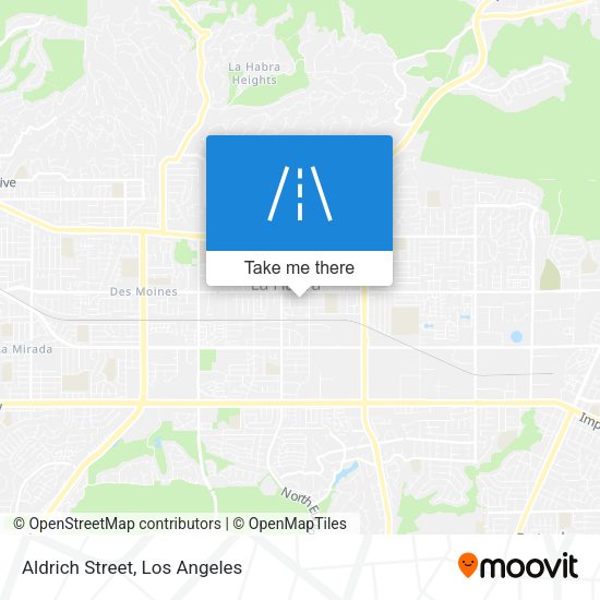Mapa de Aldrich Street