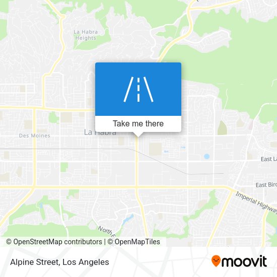 Alpine Street map